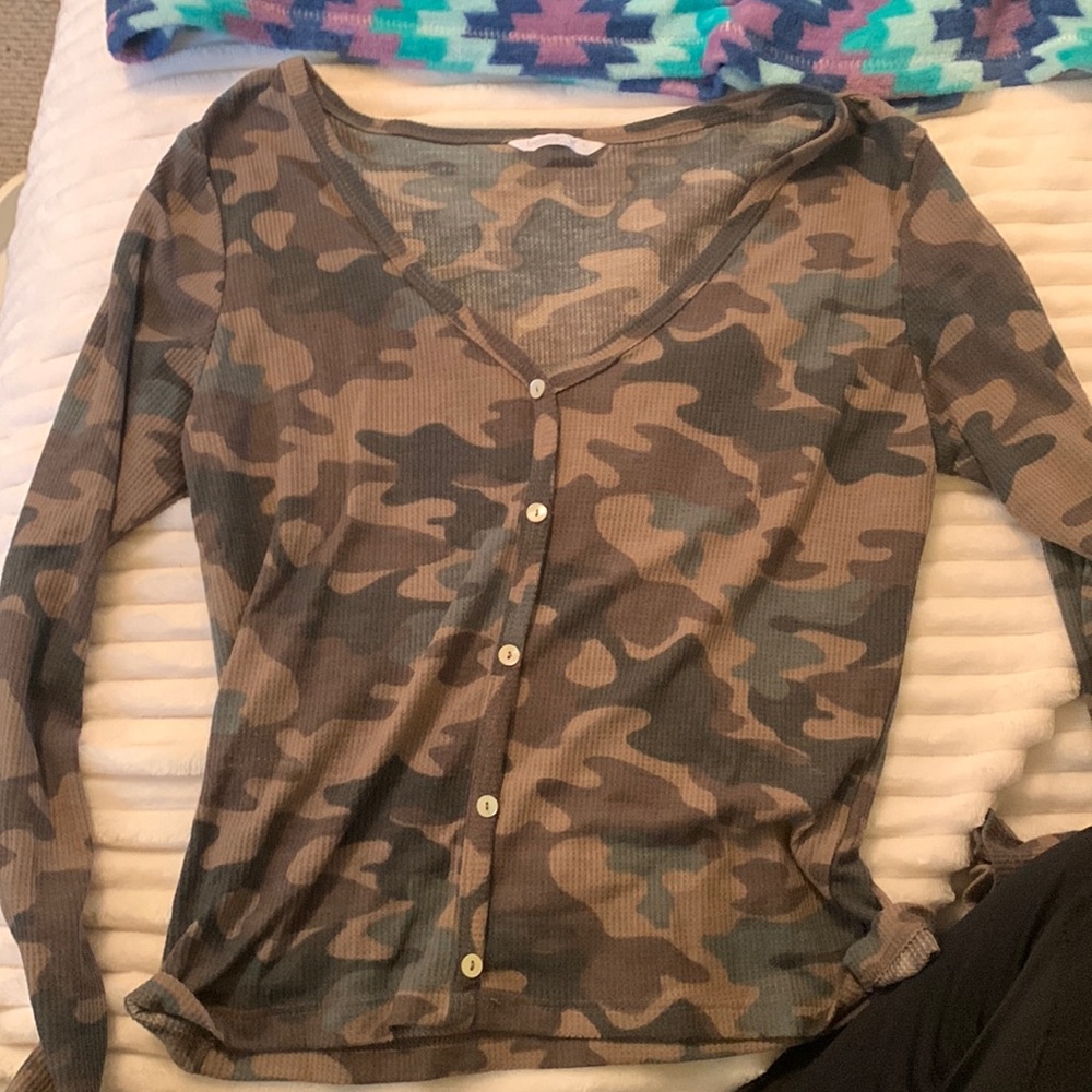 large camo long sleeve shirt